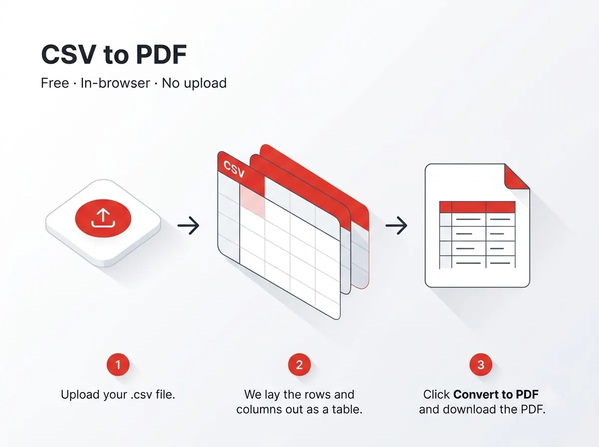CSV to PDF